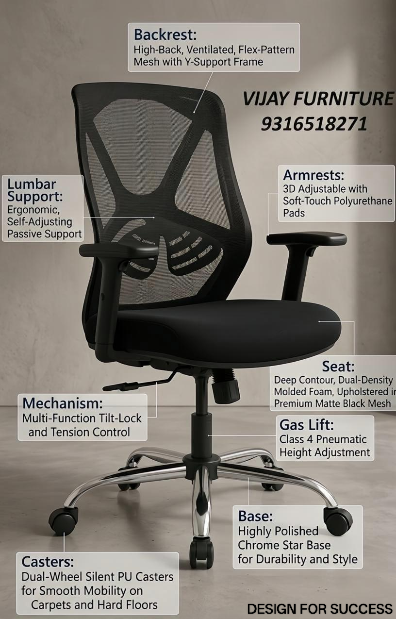 ZY Ergonomic Mesh Office Chair