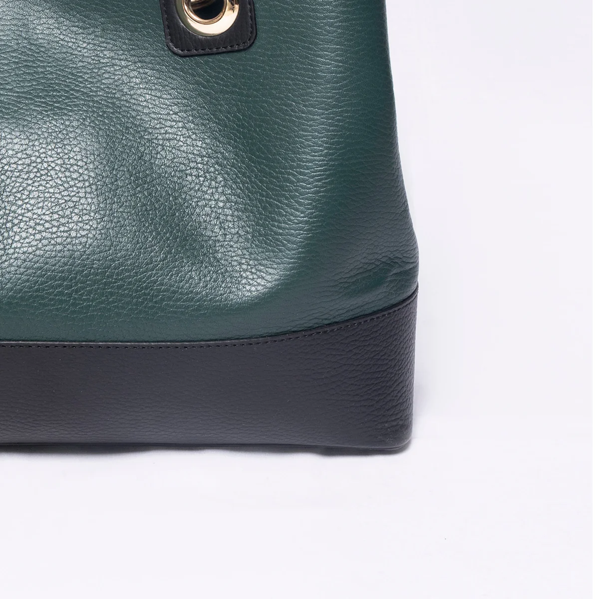 Elegant Two-Tone Tote Bag