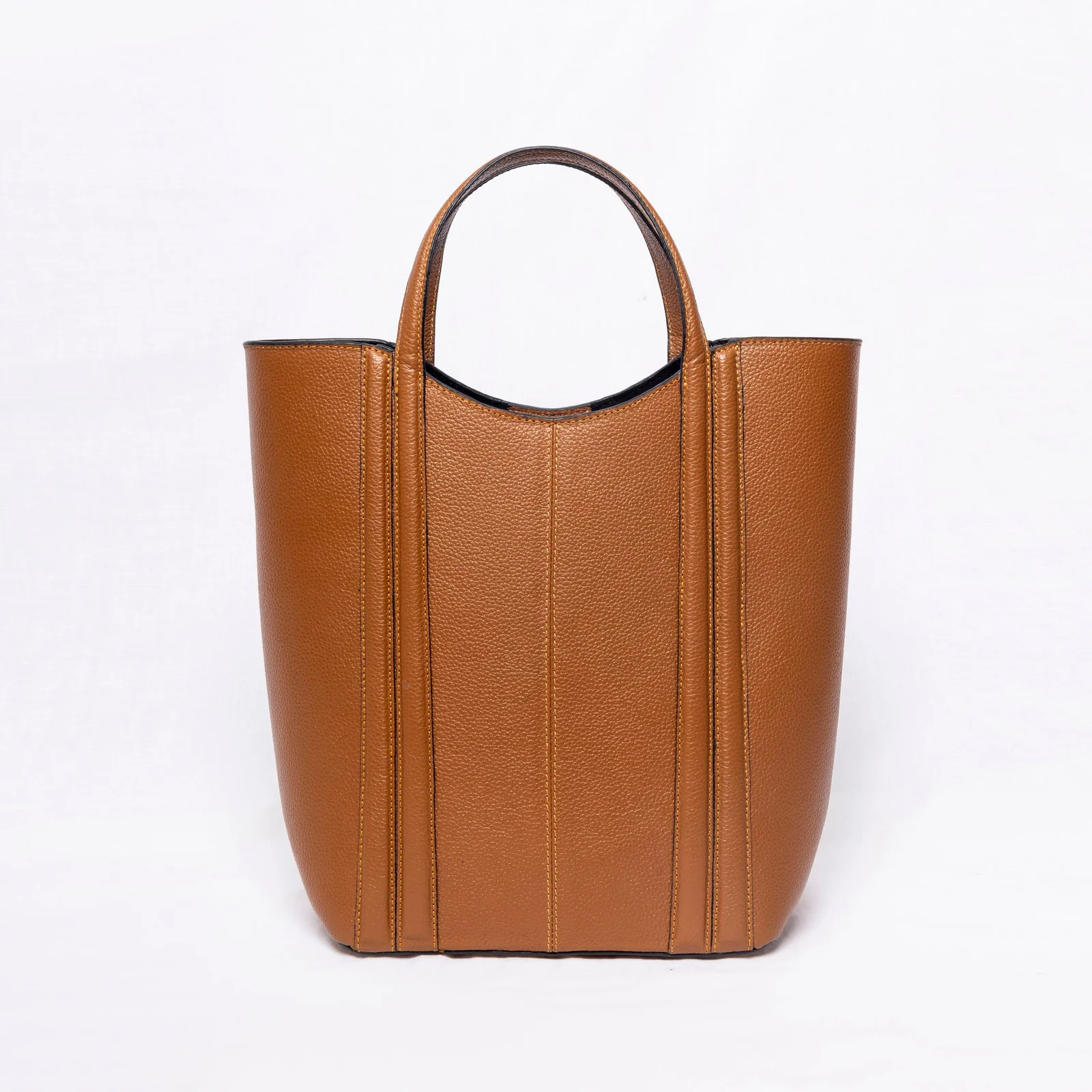 Classic Brown Leather Tote Bag