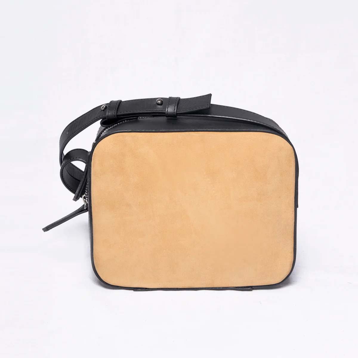 Two-Tone Leather Crossbody Bag