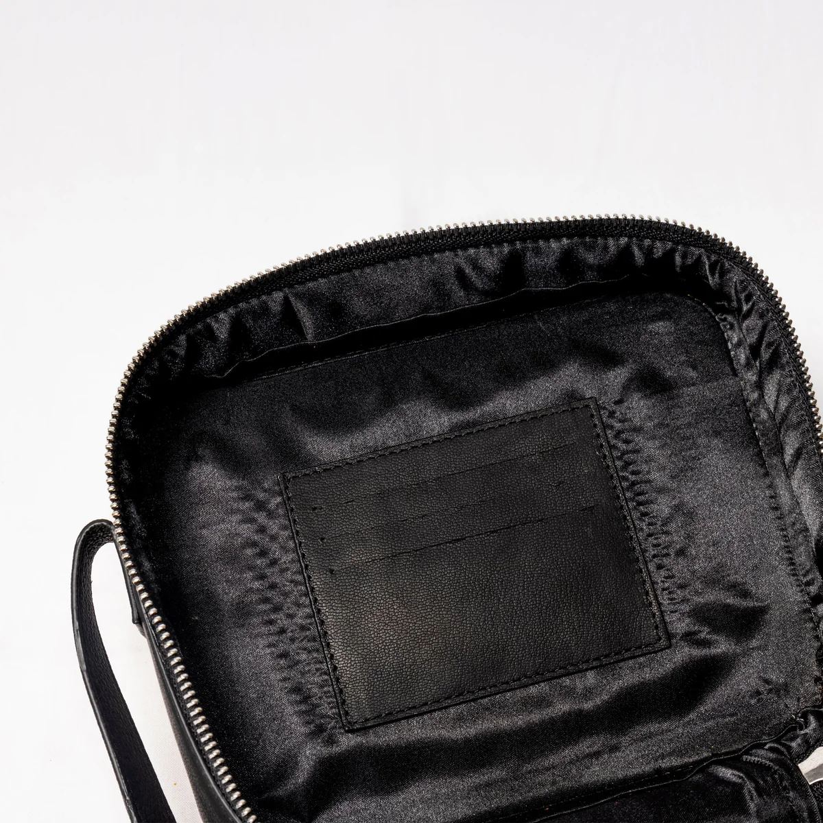 Black Leather Shoulder Strap Cross body Bag