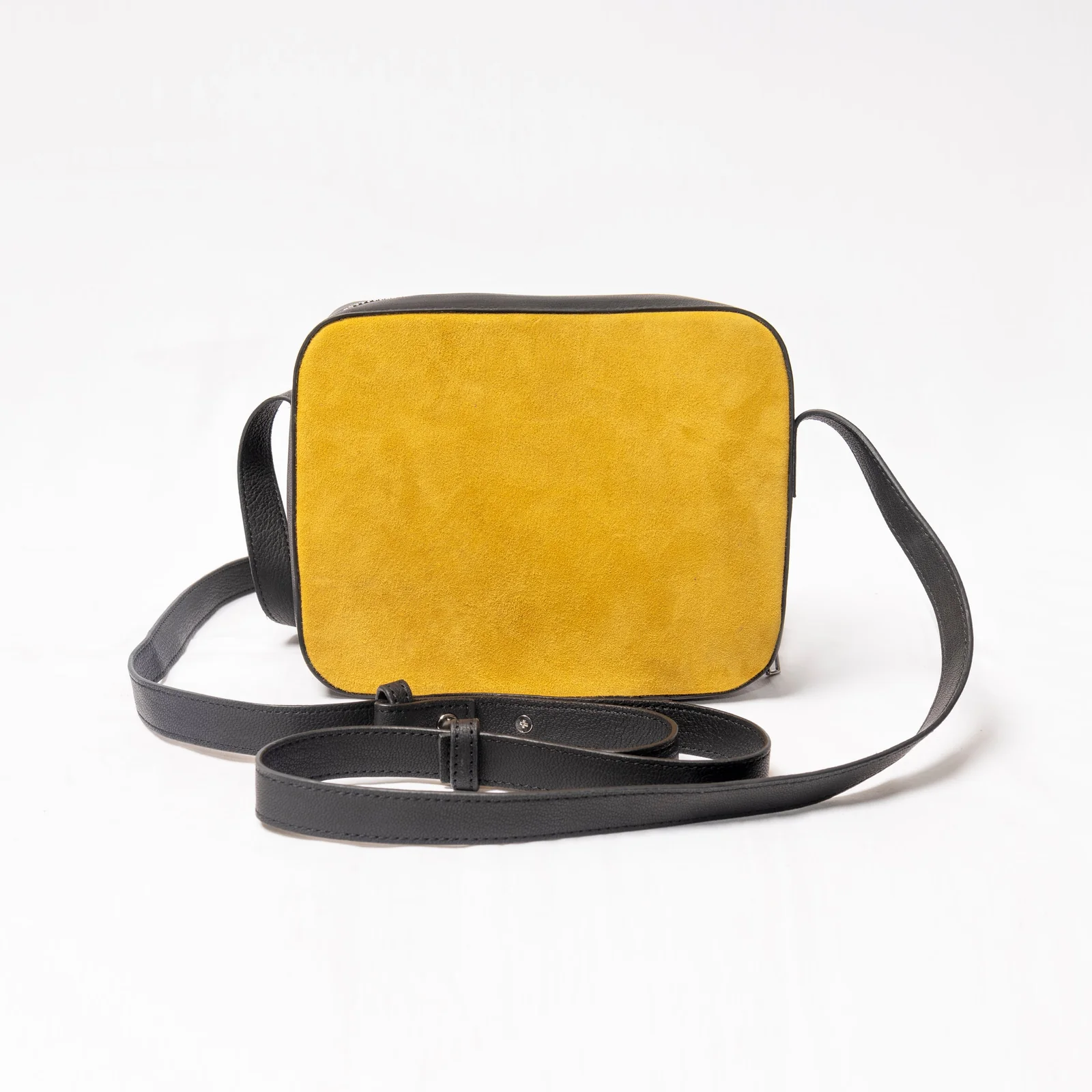 Black Leather Shoulder Strap Cross body Bag