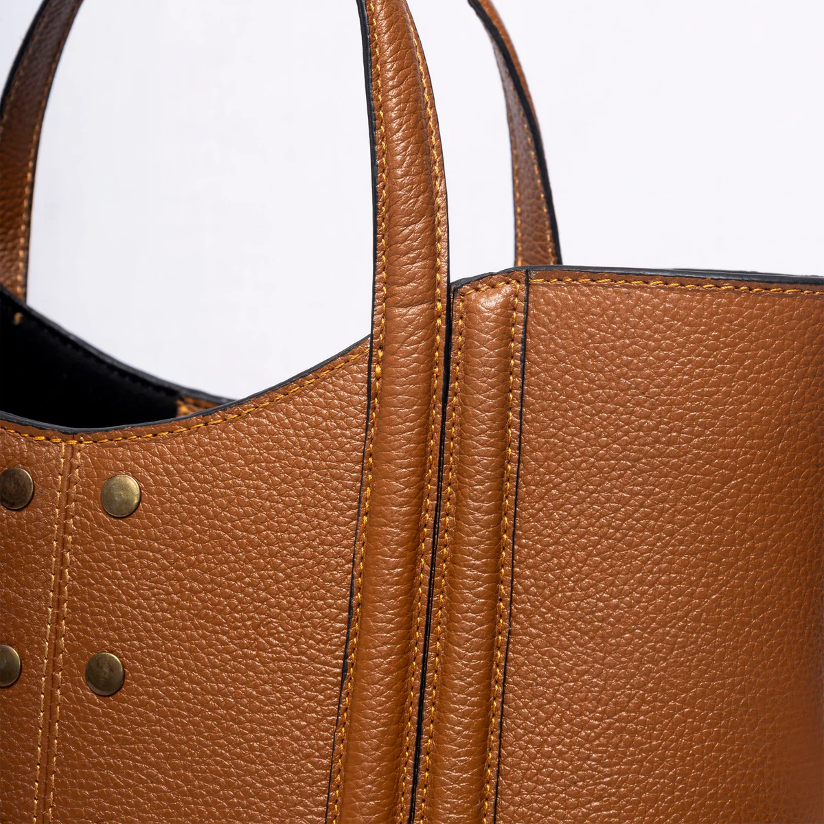 Classic Brown Leather Tote Bag