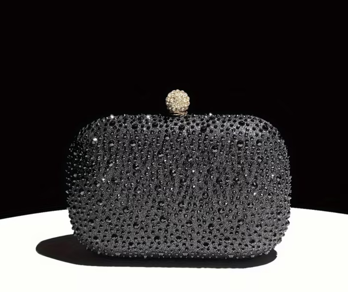 Crystal Embellished Evening Clutch