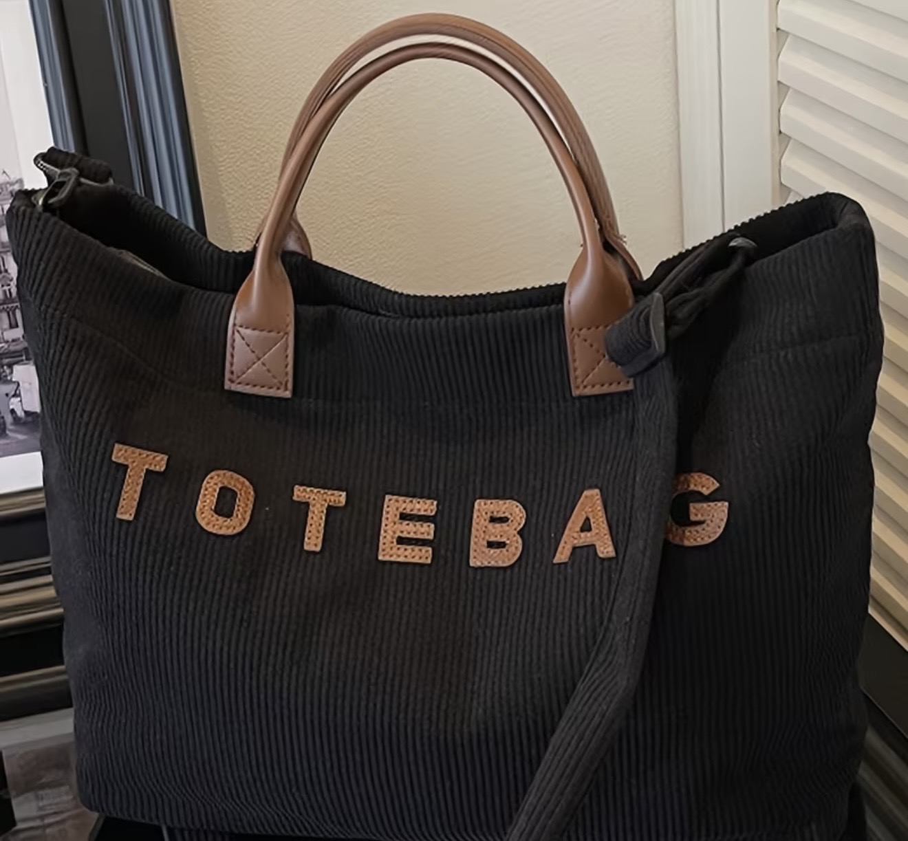 Corduroy Tote Bag