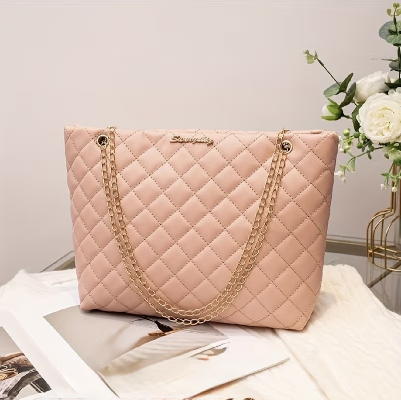 Quilted Chain Shoulder Bag