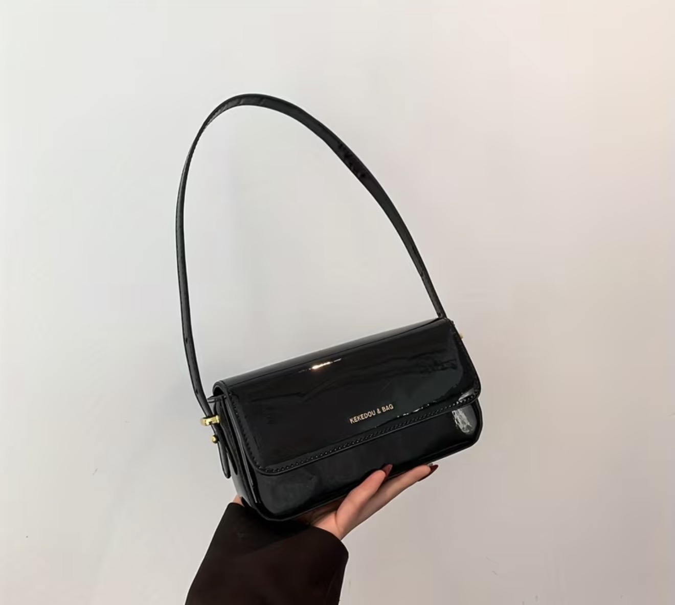 Glossy Shoulder Bag