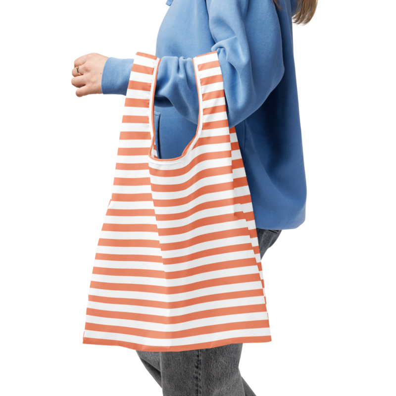Striped Shopping Bag