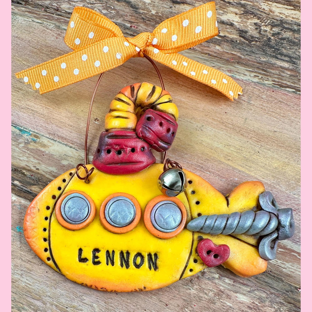 Yellow Submarine Personalized Ornament