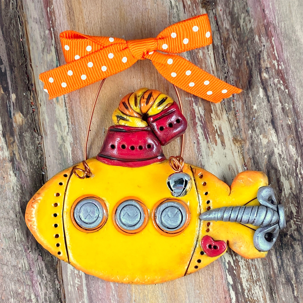 Yellow Submarine Personalized Ornament