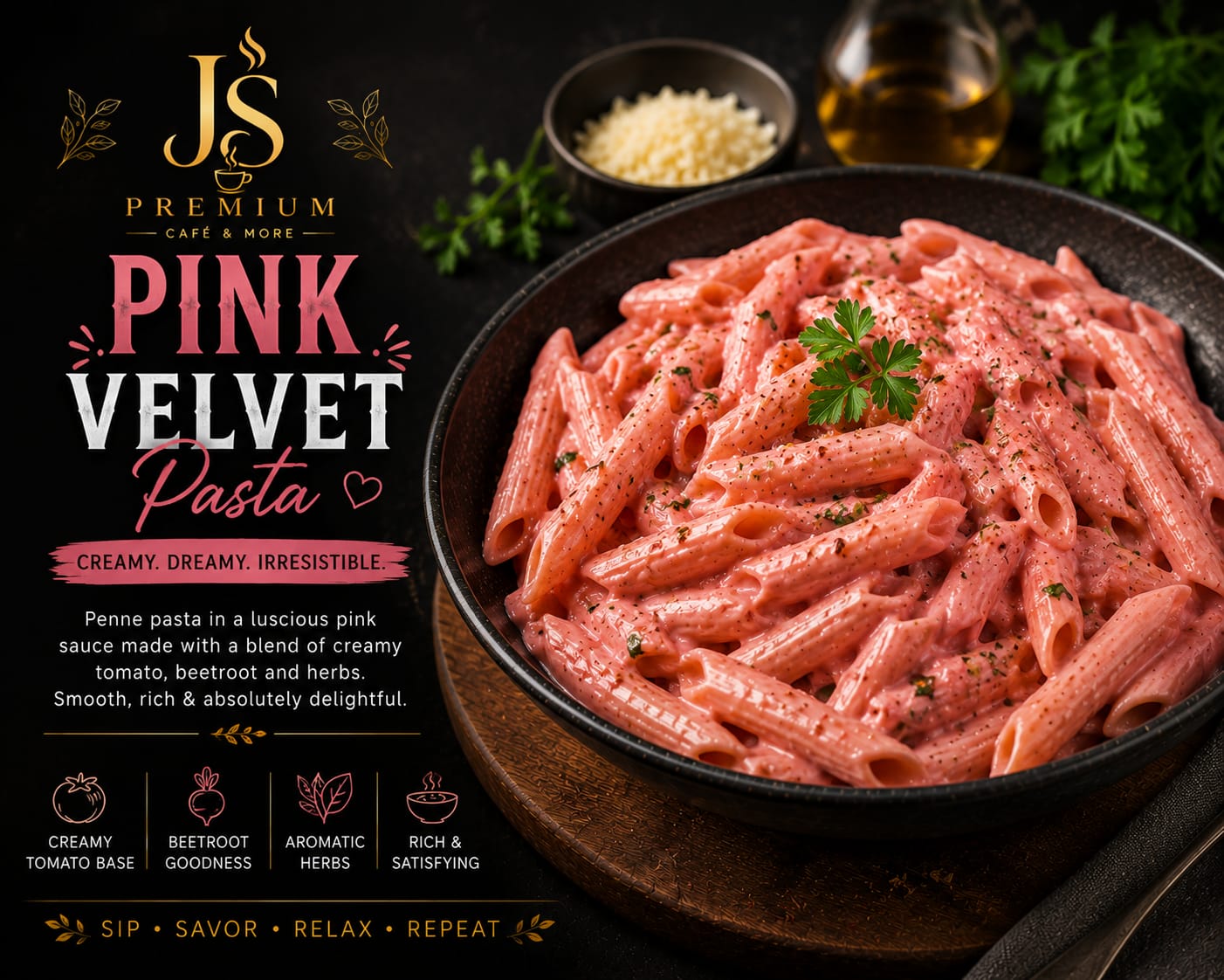 Pink Velvet Pasta