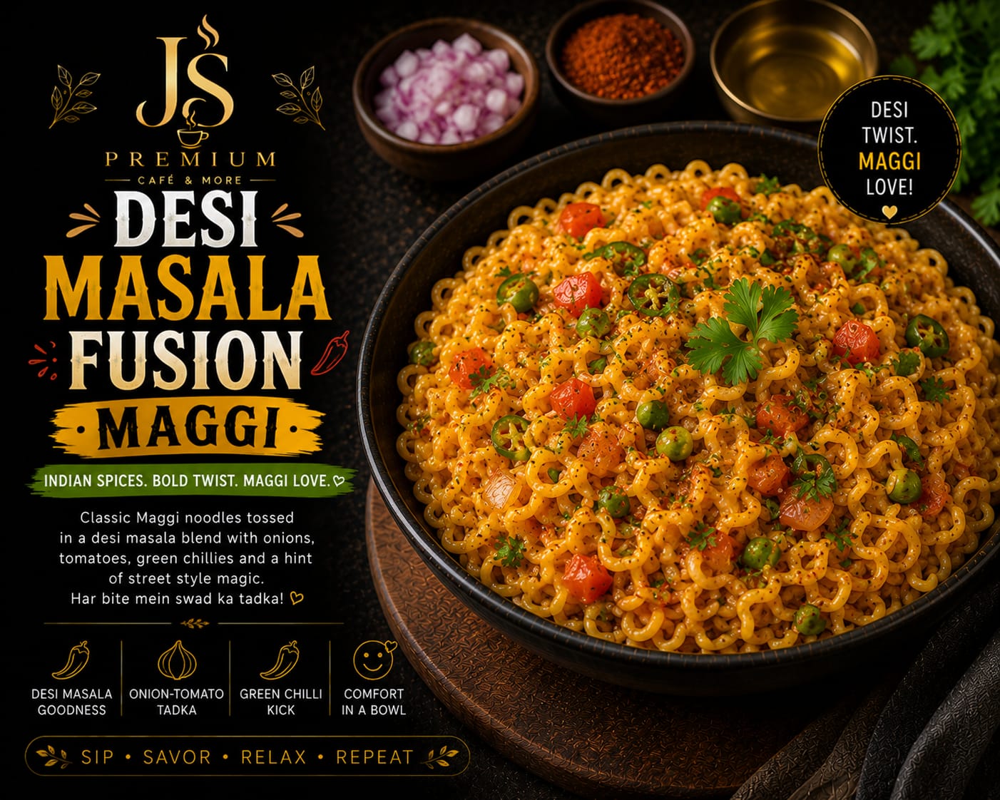 Desi Masala Fusion Maggi