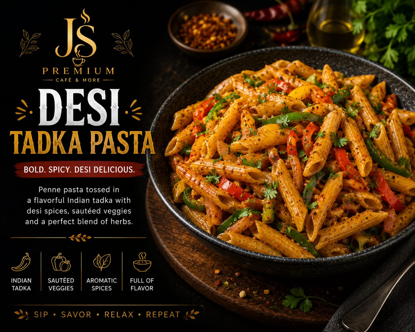 Desi Tadka Pasta