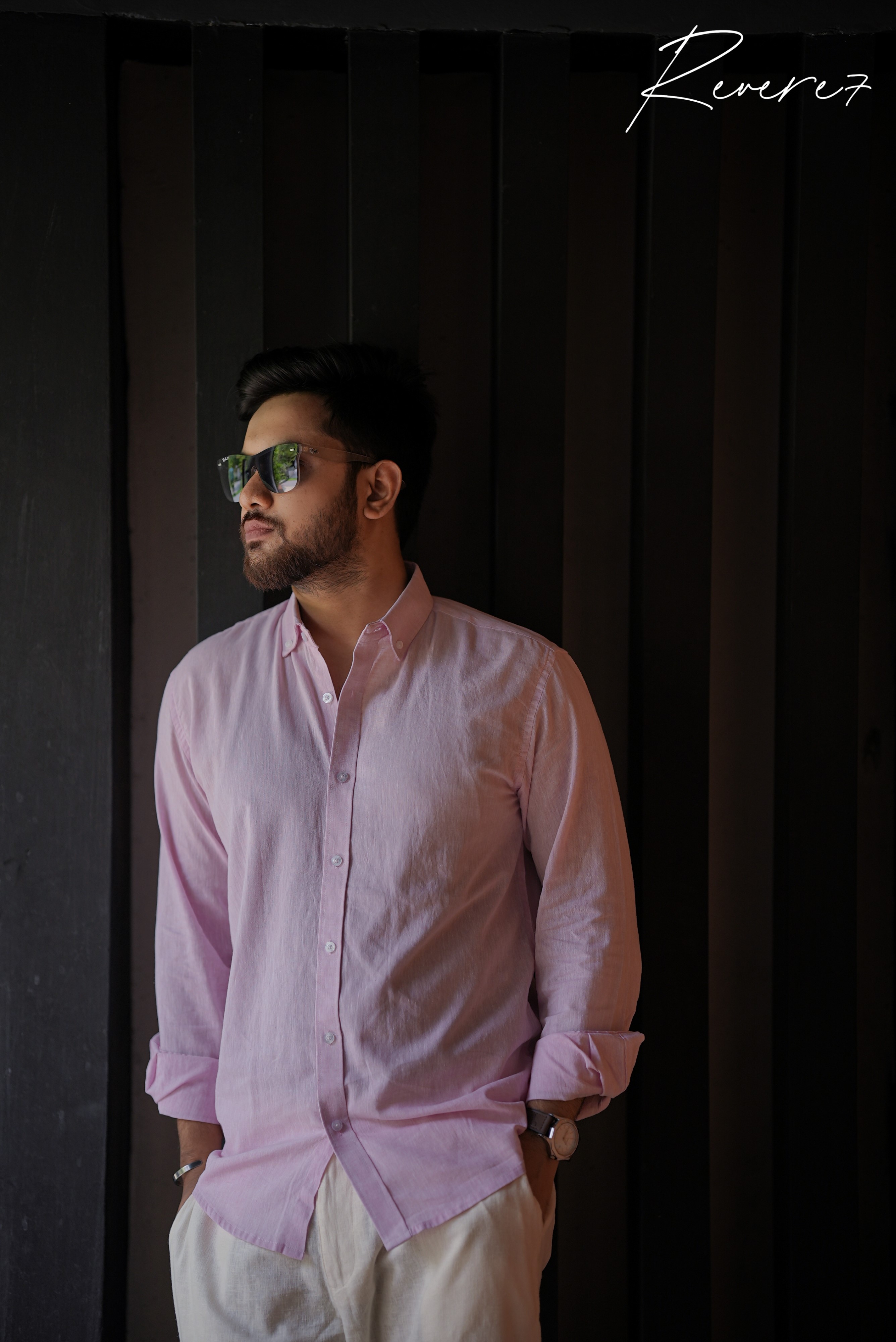 Light Pink Men's Casual Shirt