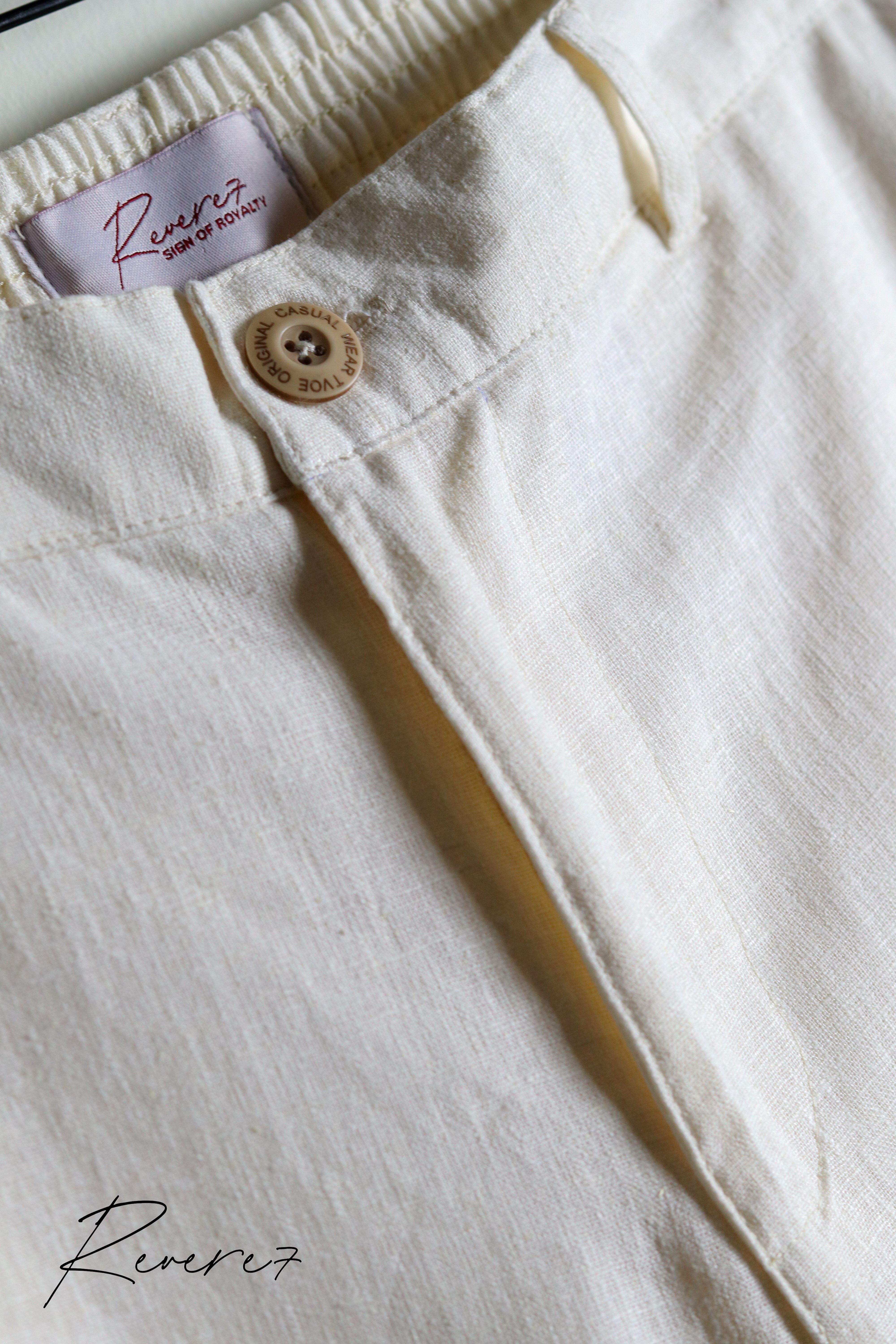 Linen Pants - Ivory