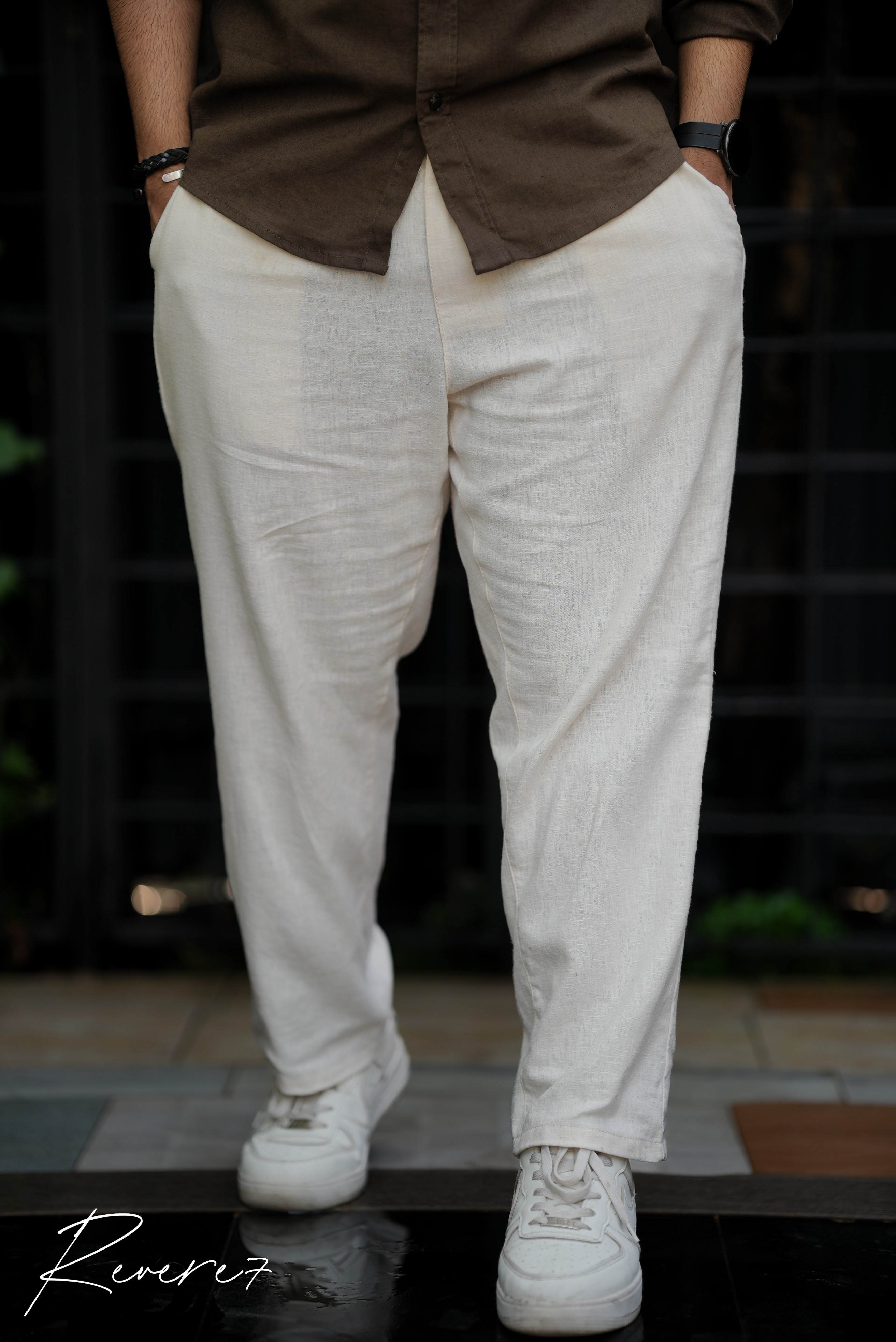 Linen Pants - Ivory