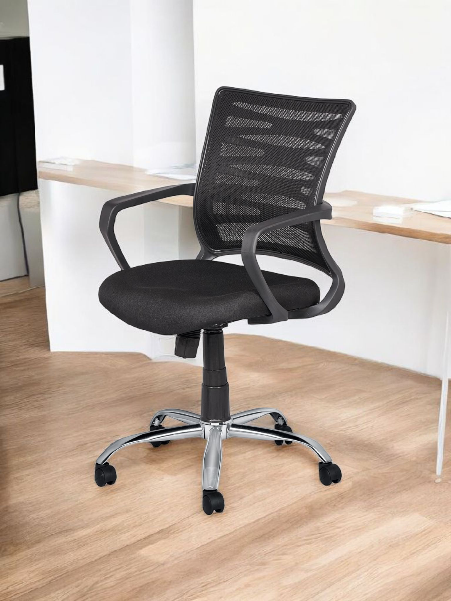 Mango Blossom Dome ergonomic Mid back mesh Office executive office chair black
