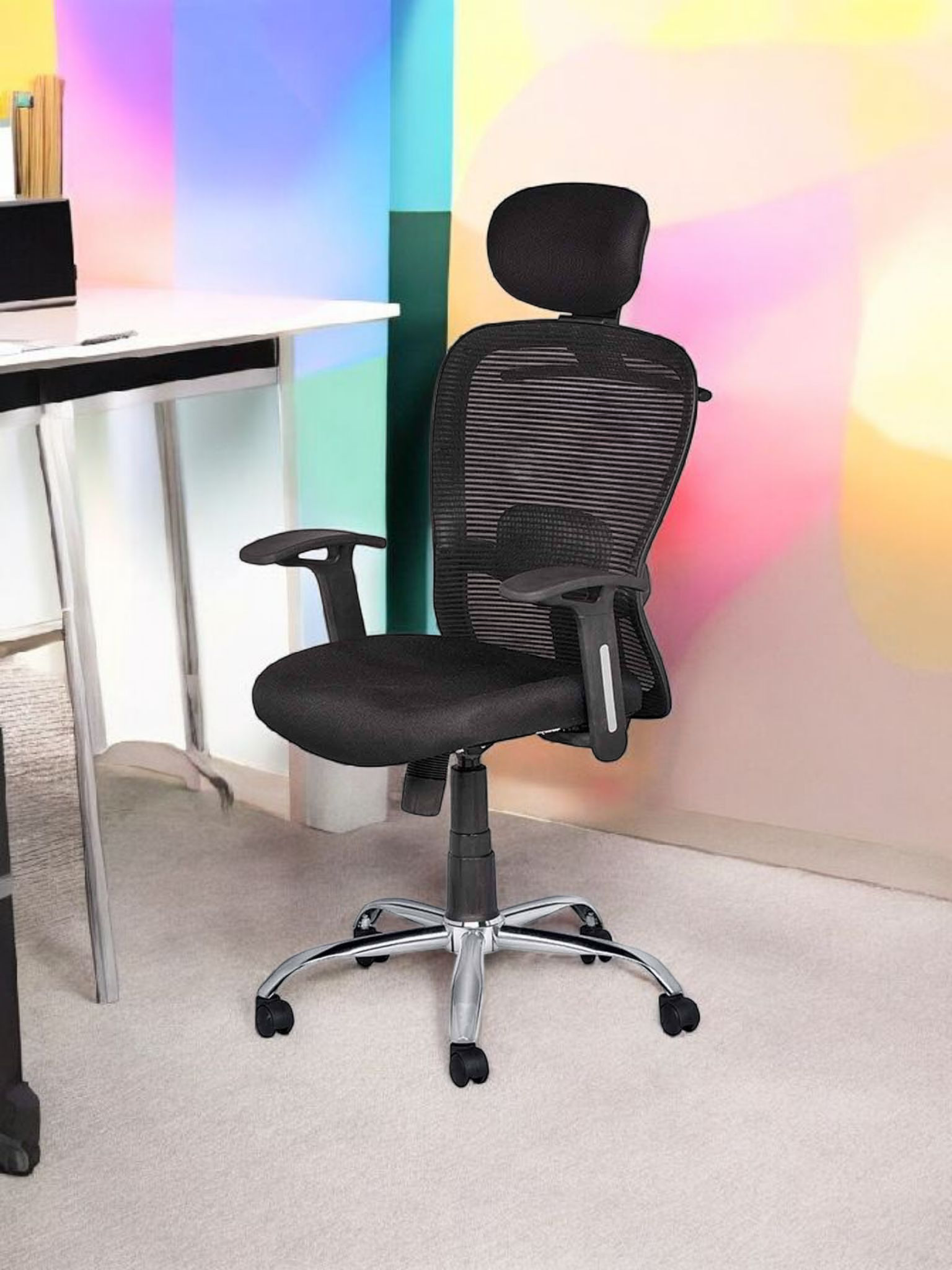 Mango Blossom Southampton ergonomic High back mesh Office executive office chair black 