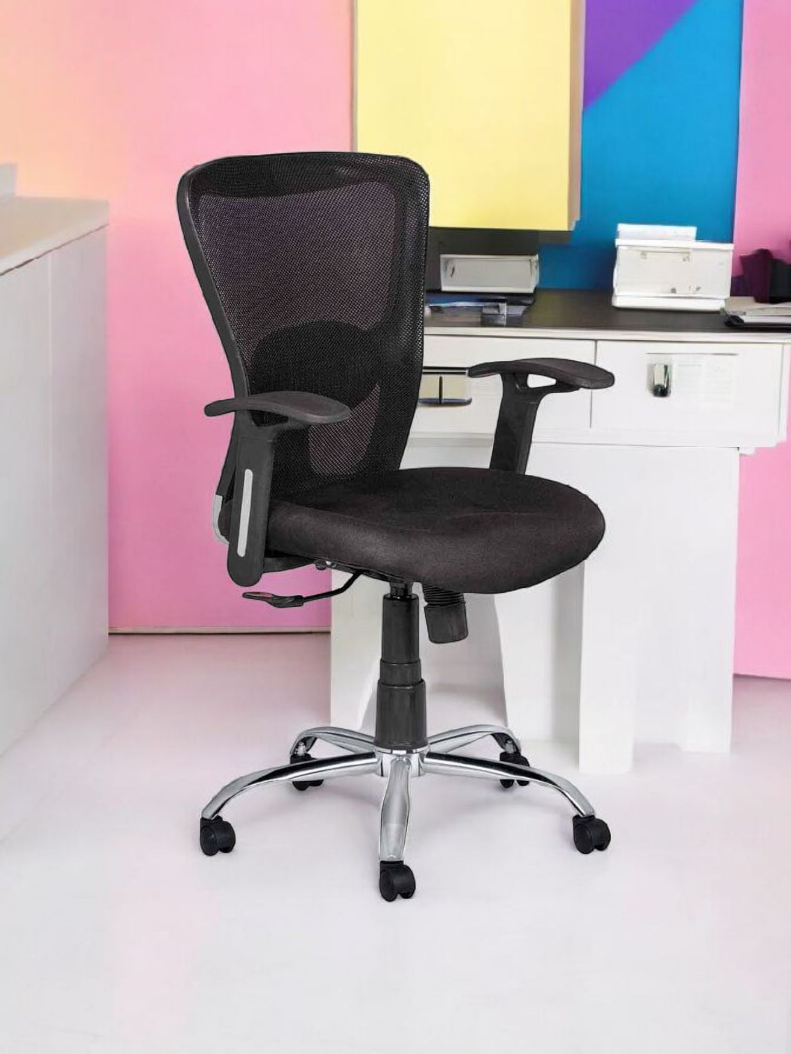 Mango Blossom Trentbridge ergonomic Mid back mesh Office executive office chair black  