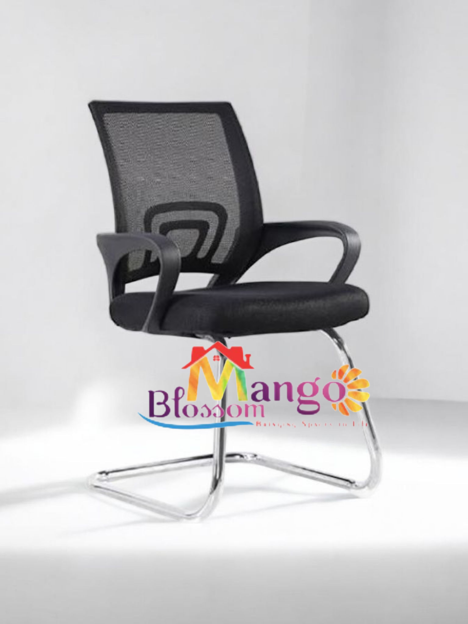 Mango Blossom Arnos ergonomic Mid back Visitor mesh Office executive office chair black