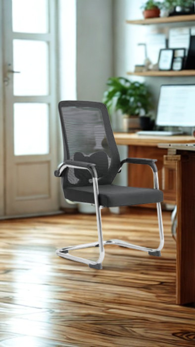 Tesla Ergonomic Visitor Mesh Office Chair Black