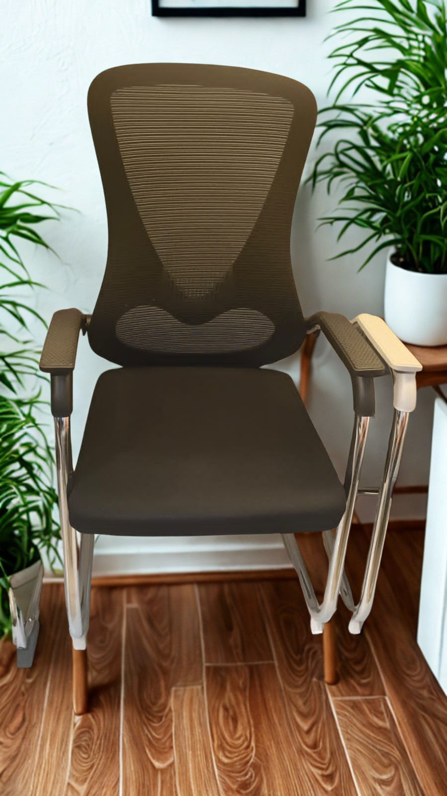 Verna Ergonomic Visitor Mesh Office Chair Black