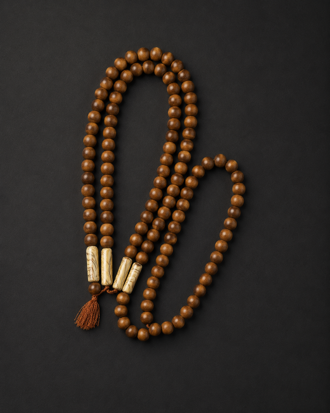 Black Beaded Meditation Bracelet