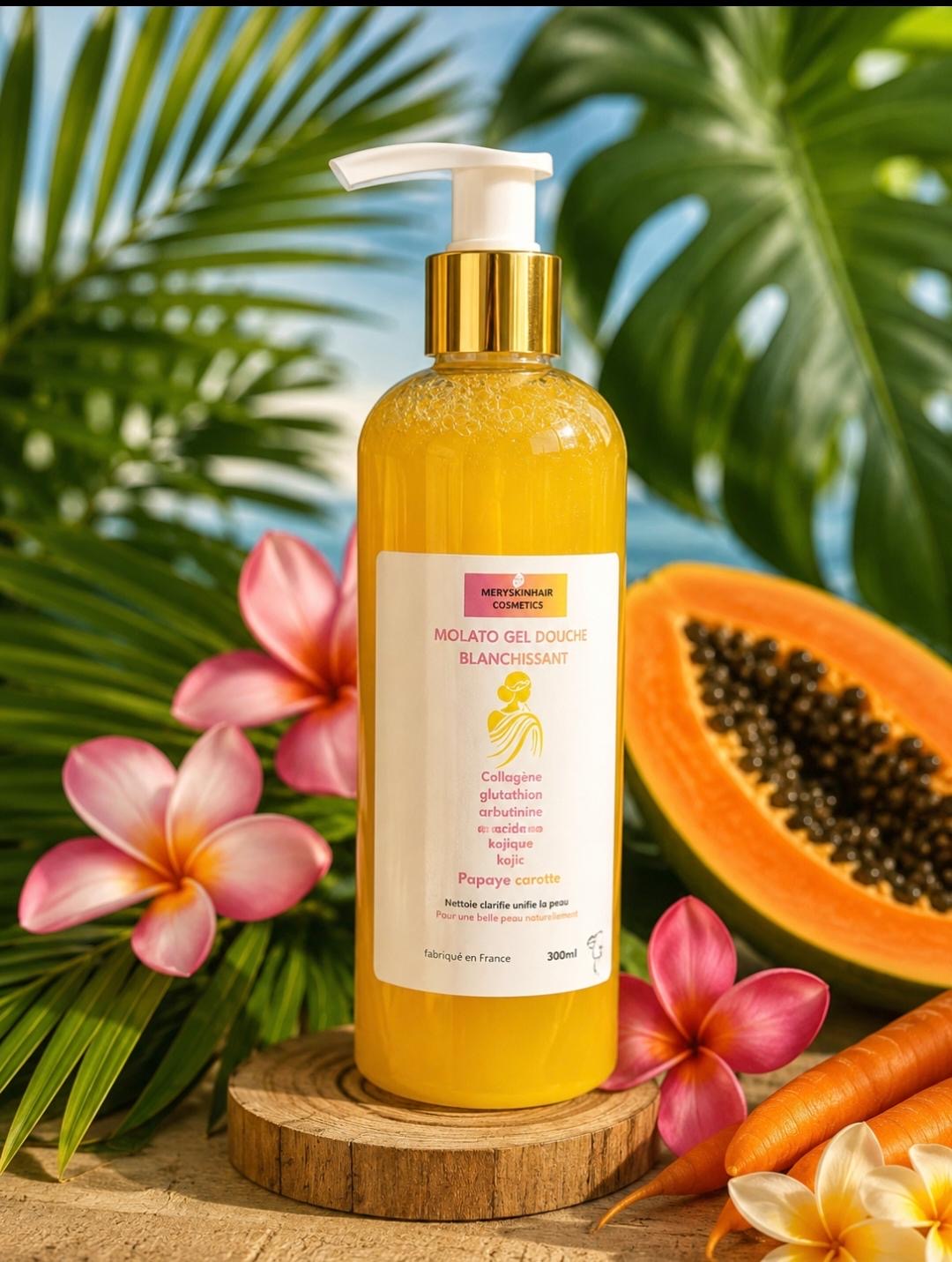 Gel Douche Blanchissant Papaye & Carotte