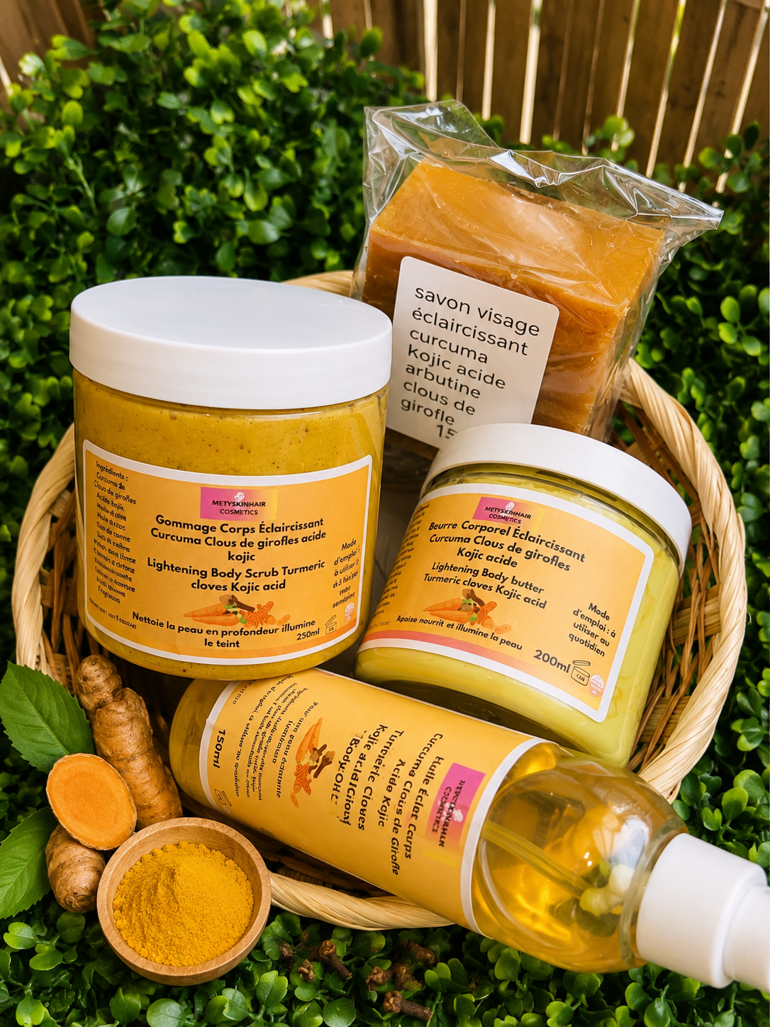 Coffret Soin Corps Éclat Curcuma