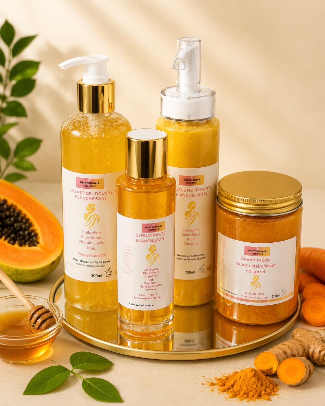 Coffret Soins Éclat Papaye & Curcuma