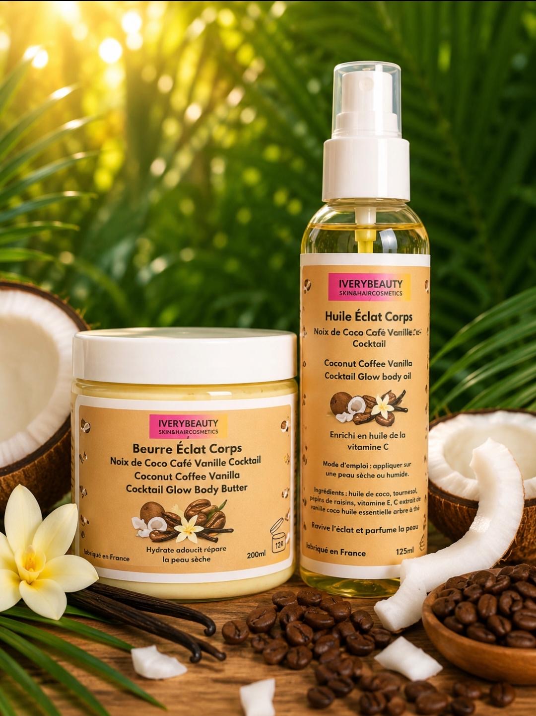 Coffret Éclat Corps Café Noix de Coco Vanille