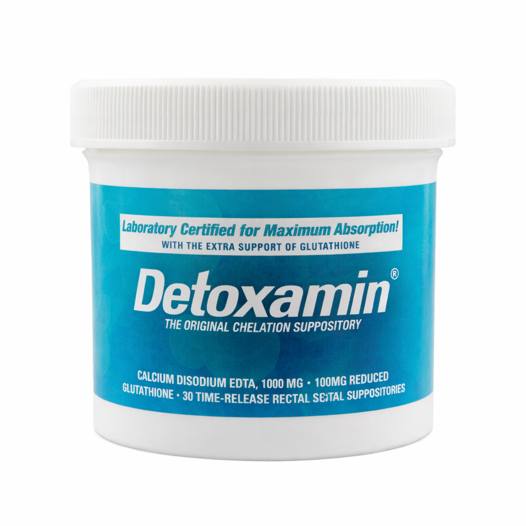 Chelation Therapy: Detoxamin EDTA Suppository + Glutathione, 30-day supply