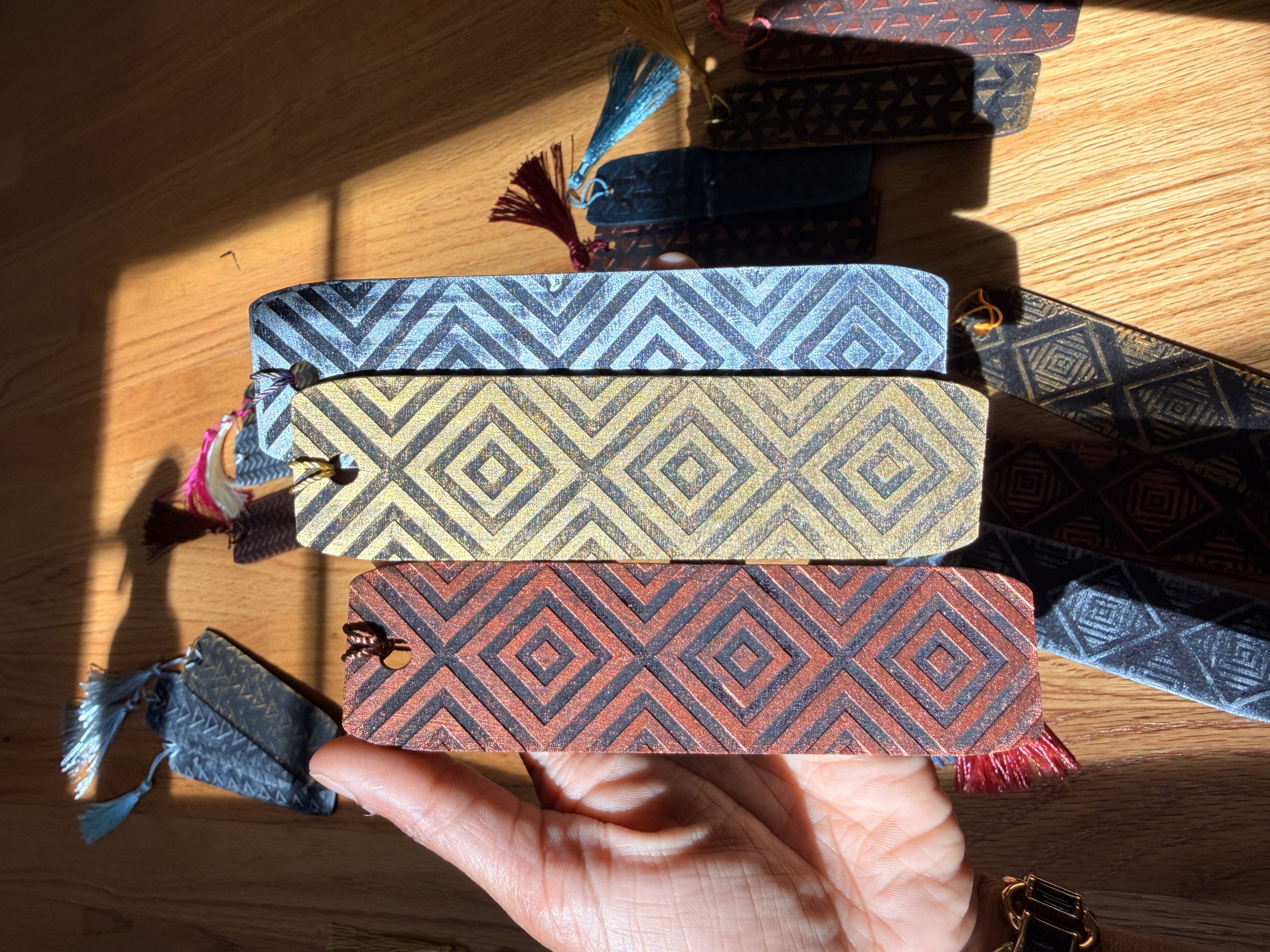 Patterned Handmade Bookmarks