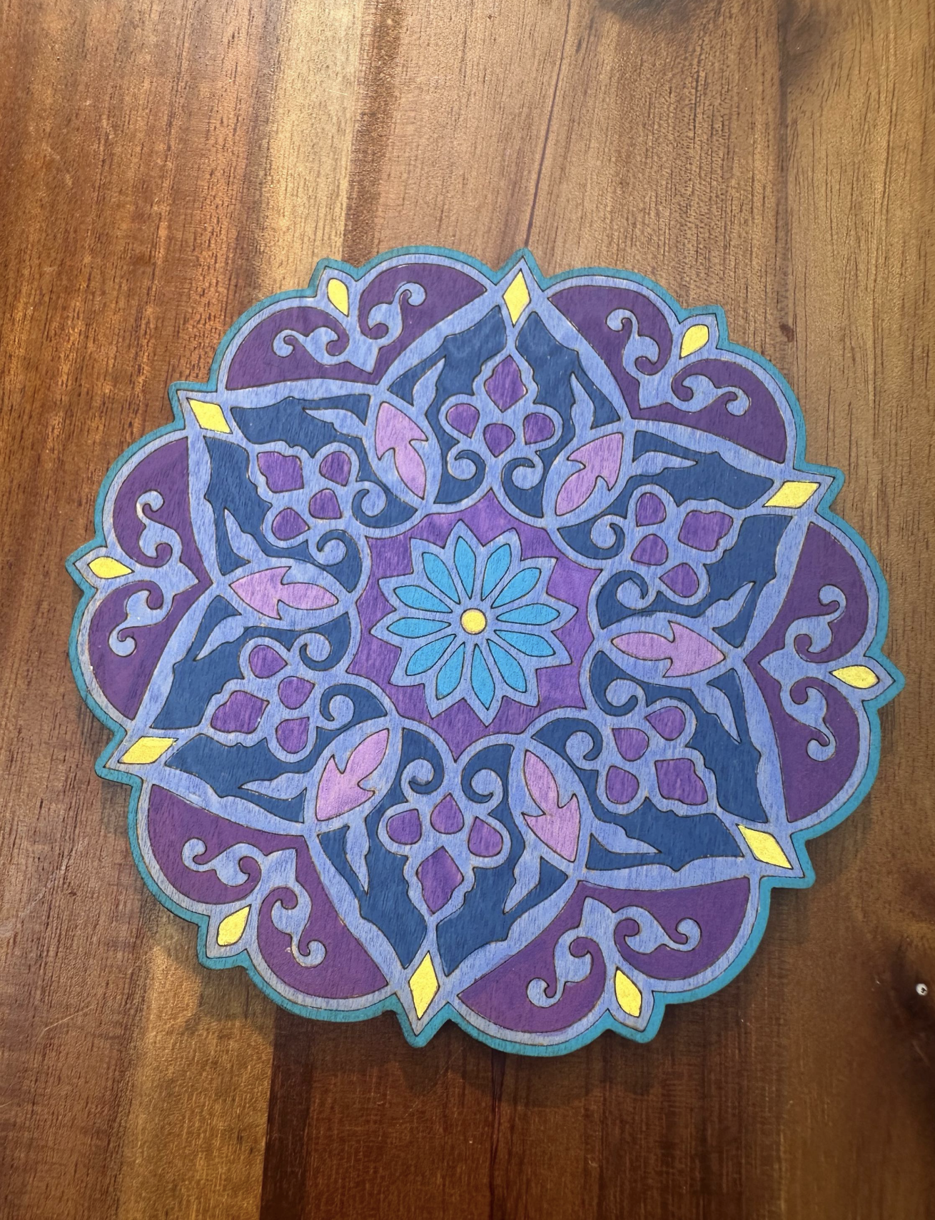 Handcrafted Mandala Coasters (Set of 4)