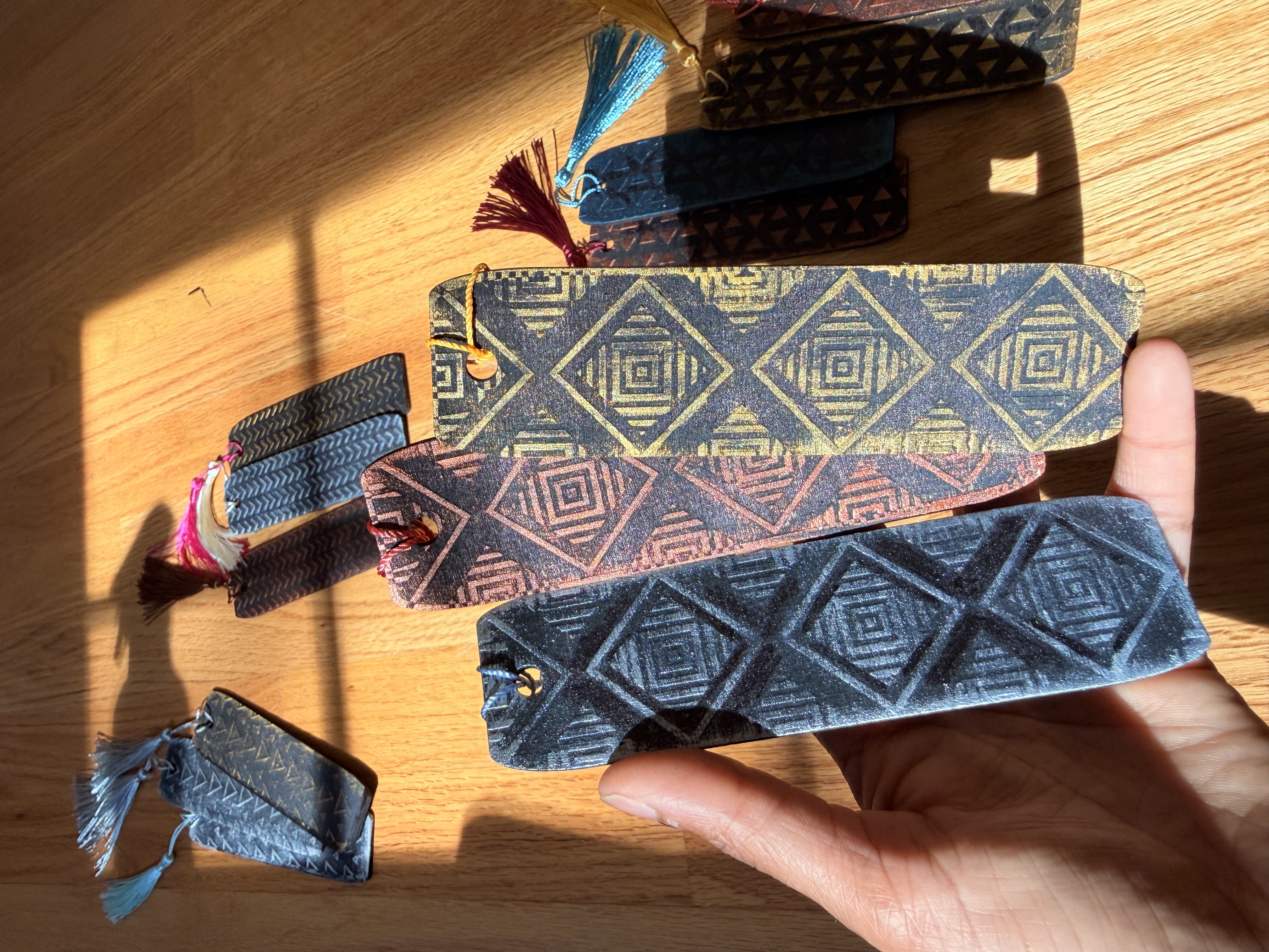 Patterned Handmade Bookmarks