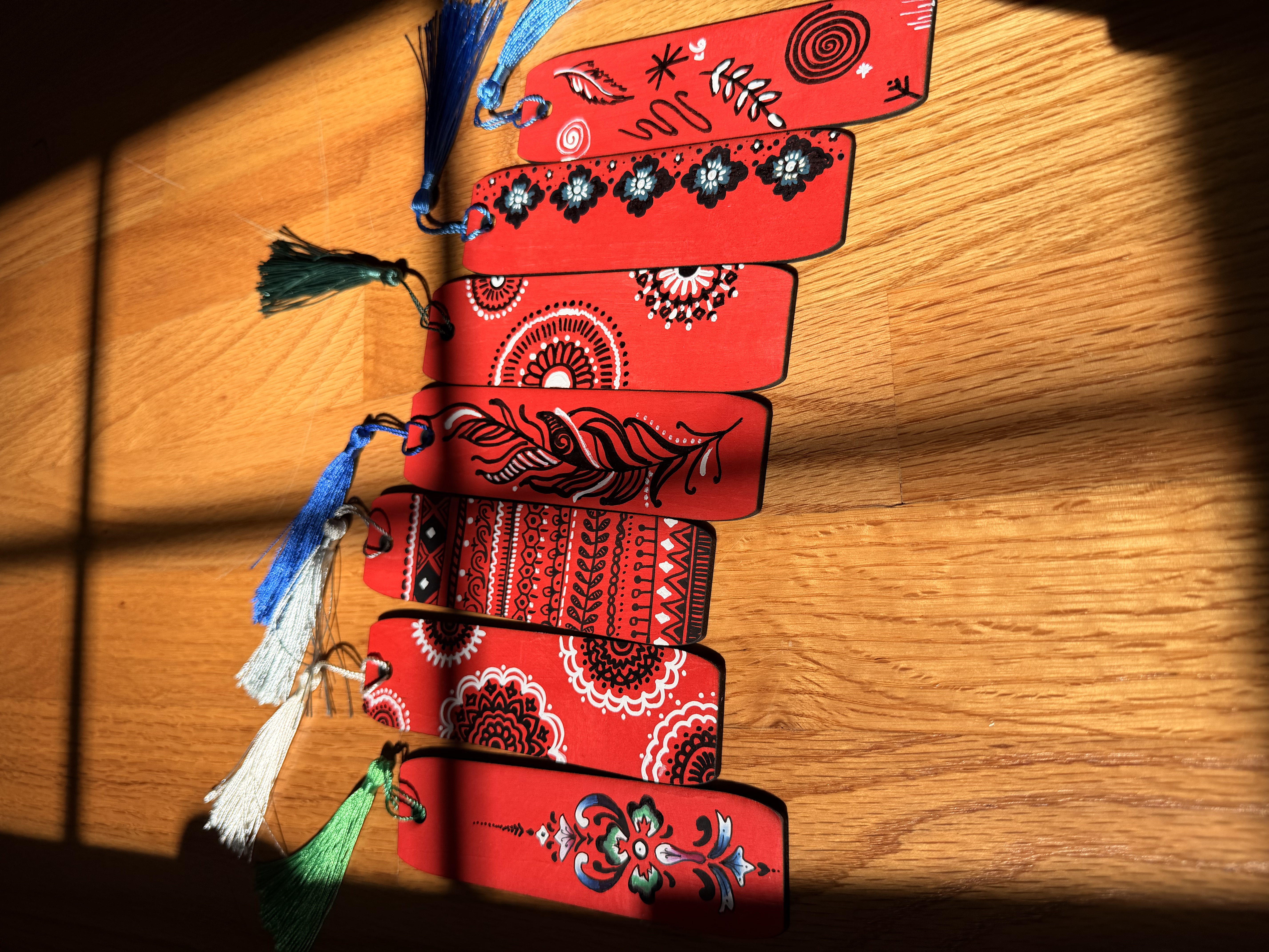 Wooden Boho bookmarks