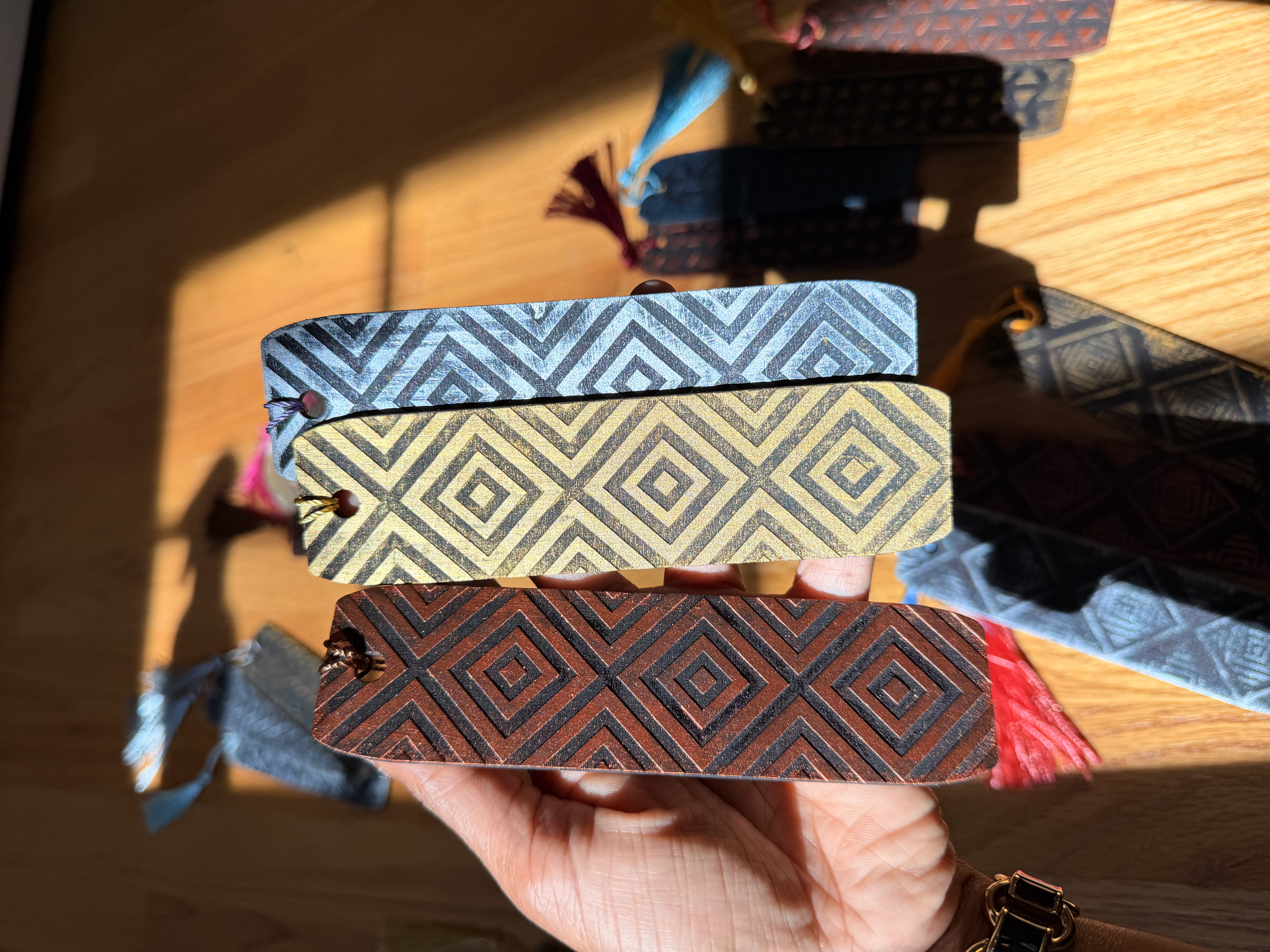 Patterned Handmade Bookmarks