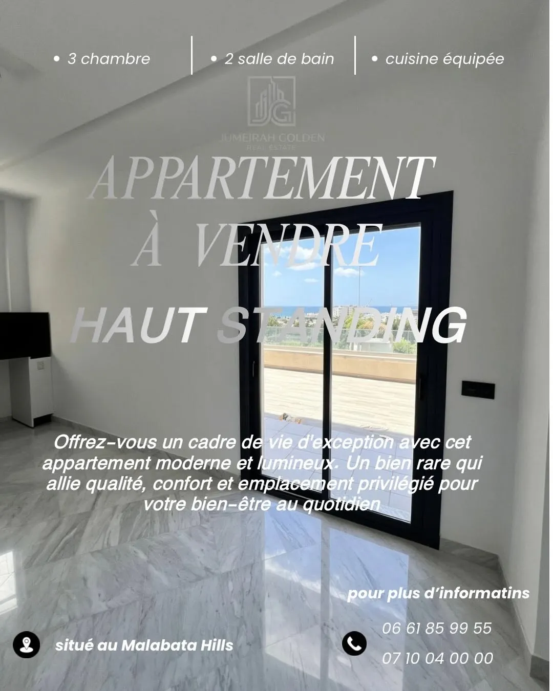 Appartement Haut Standing à Vendre