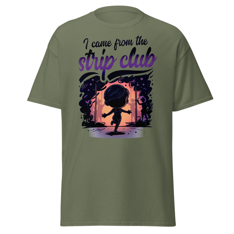 I Came From The Strip Club - Funny Chibi Graphic Unisex classic tee