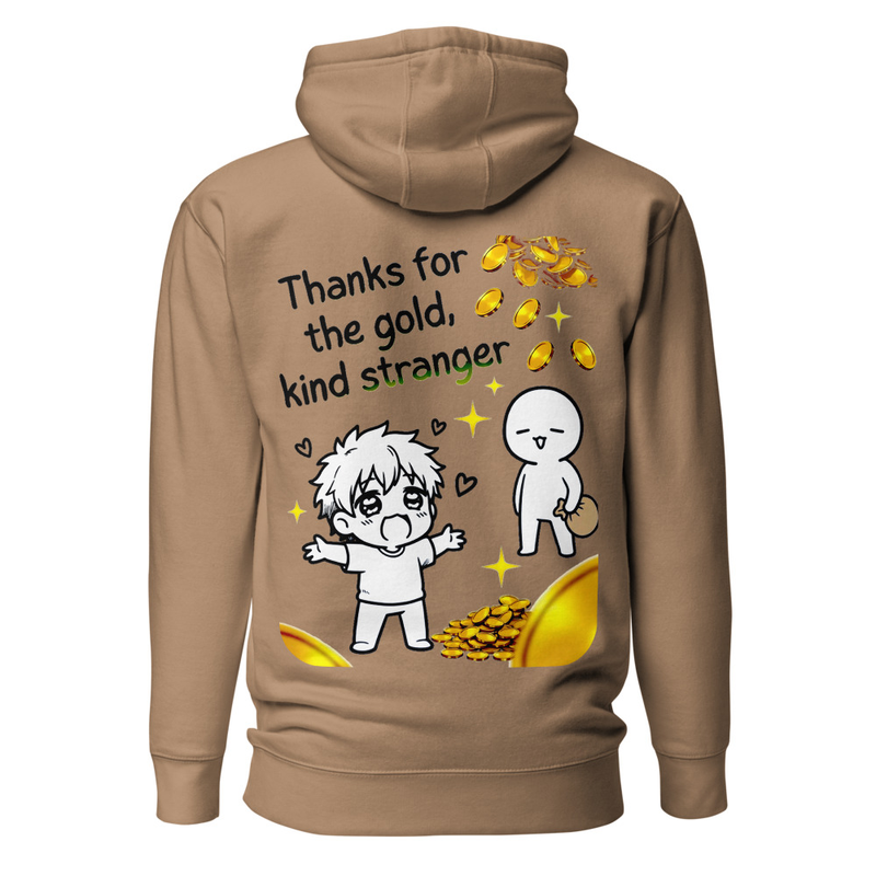 Thanks For The Gold, Kind Stranger - Satirical Meme Unisex Hoodie