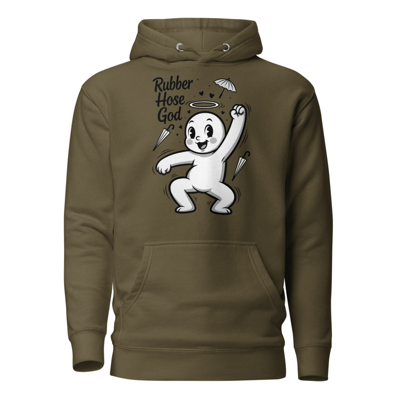 Rubber Hose God - Vintage Cartoon Halo Dancer Unisex Hoodie