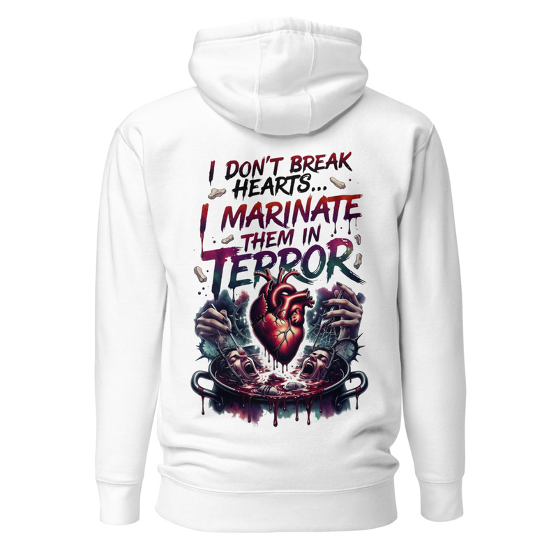 I Don't Break Hearts, I Marinate Them In Terror – Horror Heart Cauldron  Unisex Hoodie