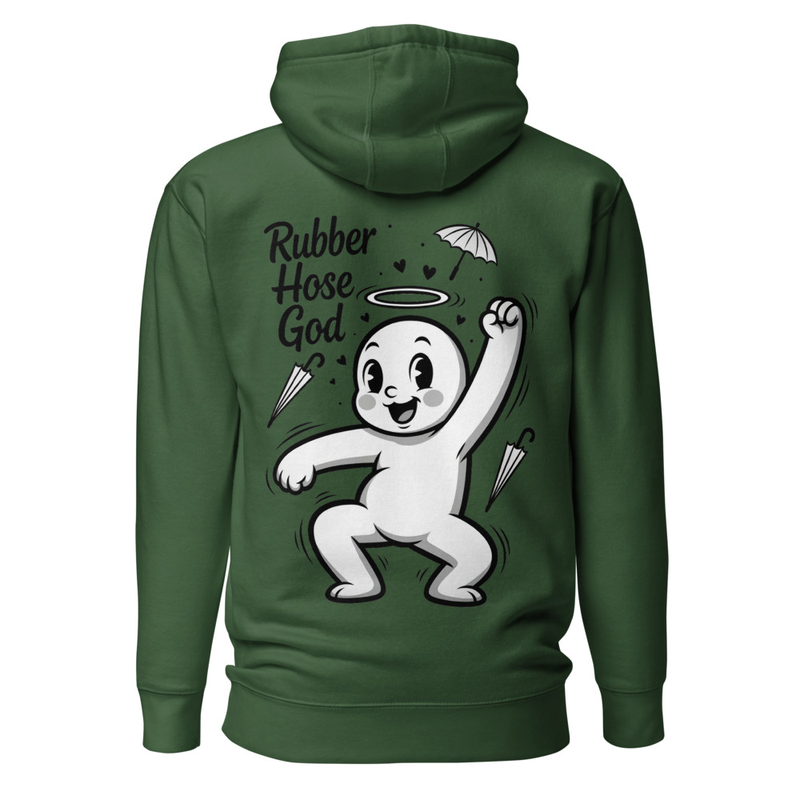 Rubber Hose God - Vintage Cartoon Halo Dancer Unisex Hoodie