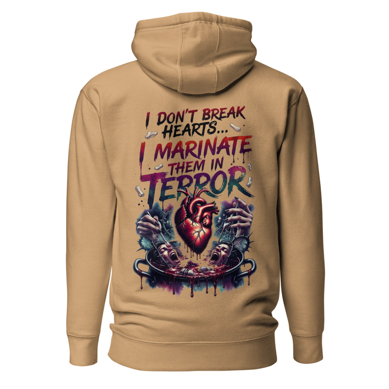 I Don't Break Hearts, I Marinate Them In Terror – Horror Heart Cauldron  Unisex Hoodie