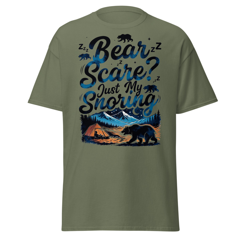 Bear Scare? Just My Snoring - Funny Camping Bear Unisex classic tee