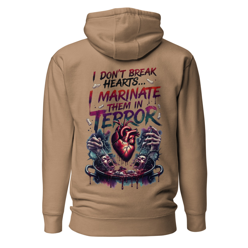 I Don't Break Hearts, I Marinate Them In Terror – Horror Heart Cauldron  Unisex Hoodie