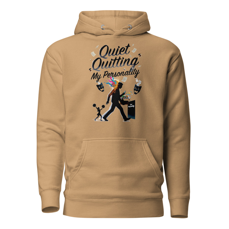 Quiet Quitting My Personality - Satirical Corporate Burnout Unisex Hoodie