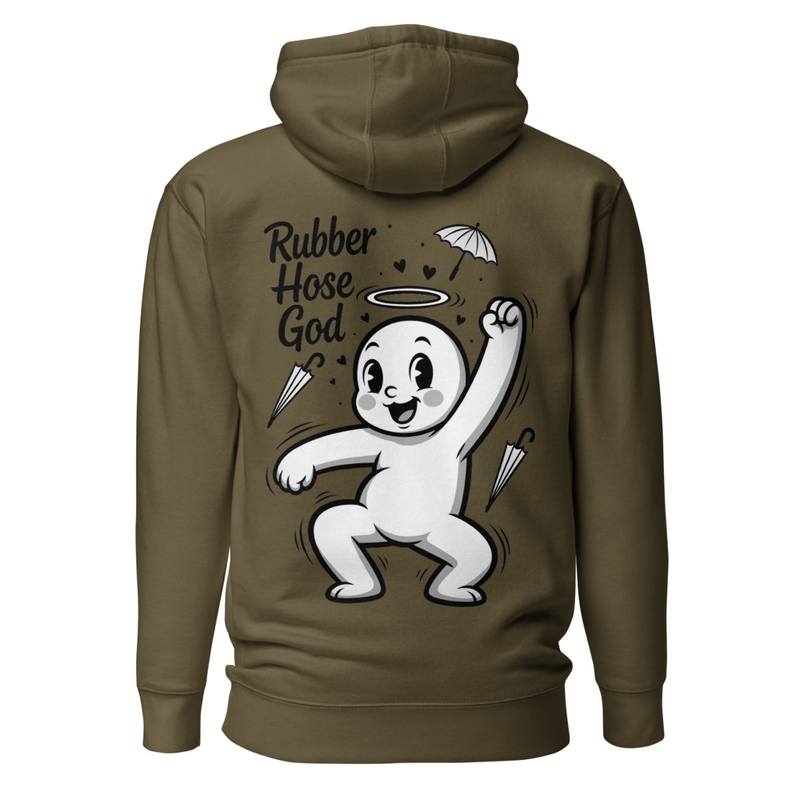 Rubber Hose God - Vintage Cartoon Halo Dancer Unisex Hoodie