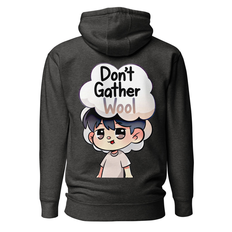 Don't Gather Wool - Fluffy Haired Cartoon Boy Satire Unisex Hoodie