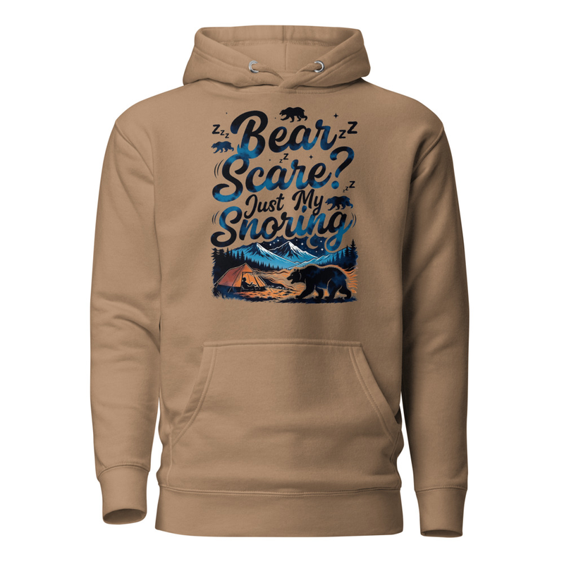 Bear Scare? Just My Snoring - Funny Camping Bear Unisex Hoodie